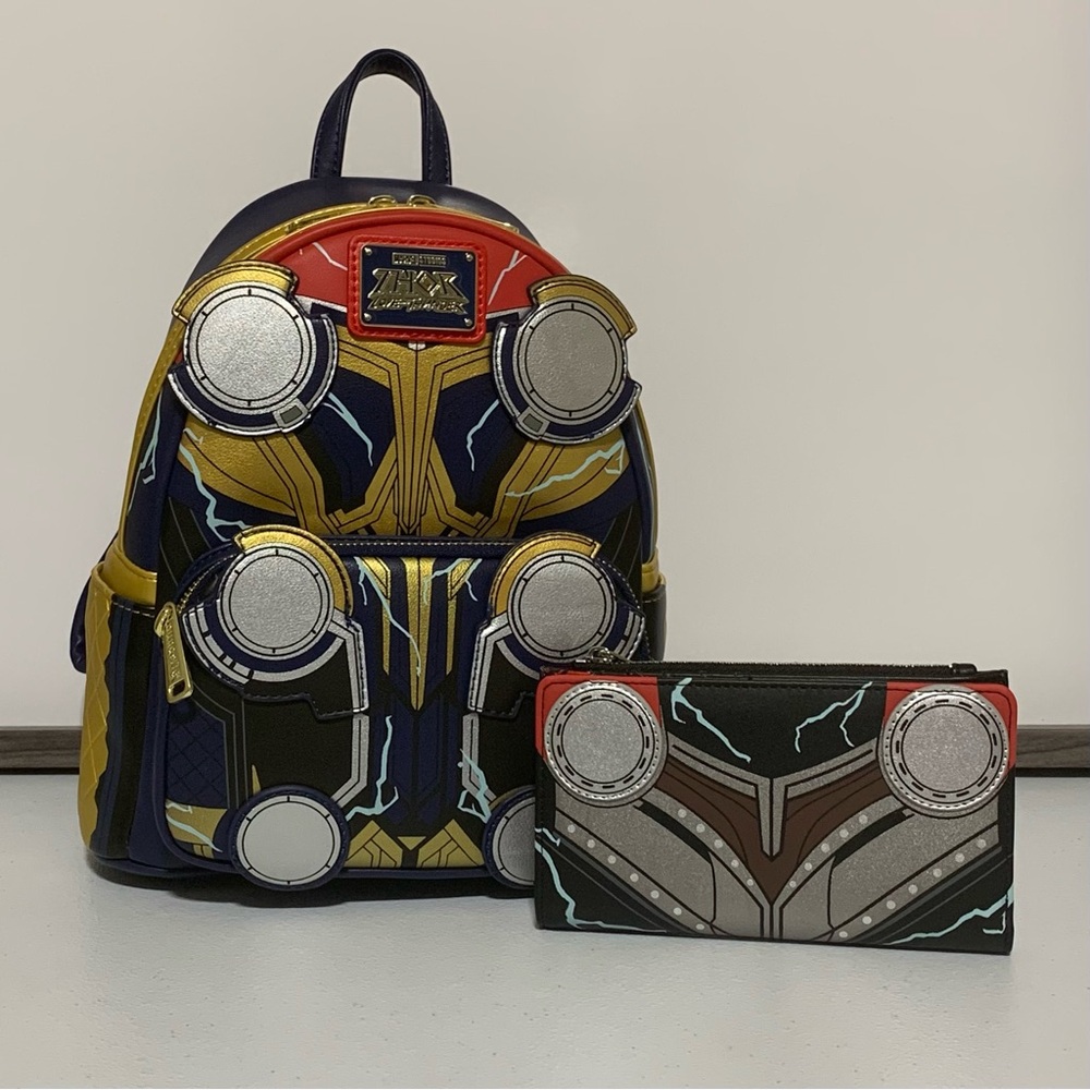 Loungefly Marvel Thor Love & Thunder Cosplay Mini Backpack & Wallet